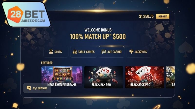Casino trực tuyến 28BET đẳng cấp 4 Trò chơi casino trực tuyến 28BET