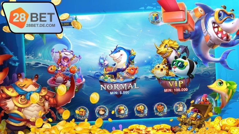 Game bắn cá mới nhất 28BET cực cuốn hút 2 Game bắn cá mới nhất 28BET với đồ họa đỉnh cao