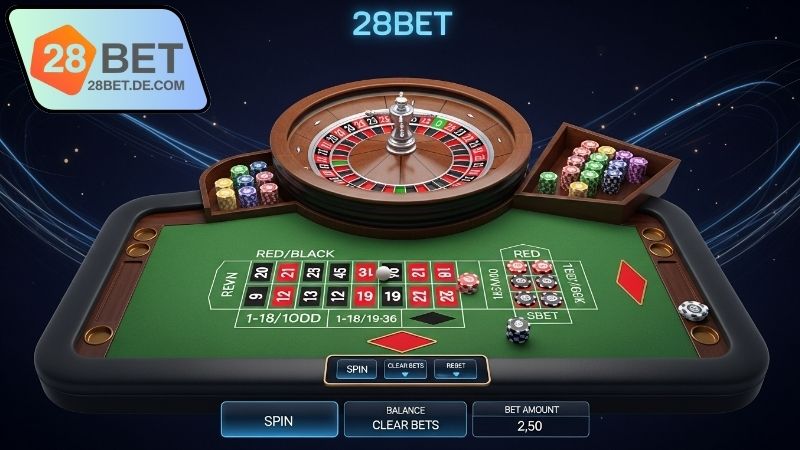 Roulette online 28BET kịch tính 3 Ưu điểm Roulette online 28BET