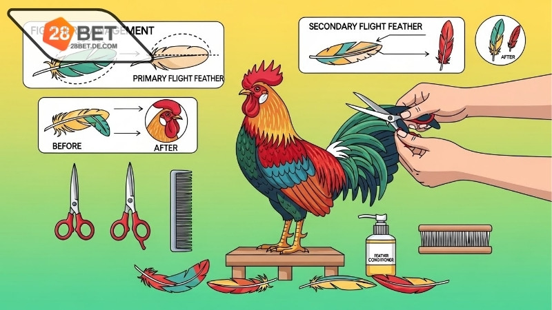 Kỹ thuật cắt lông gà đá – Hướng dẫn giúp chăm sóc hiệu quả 3 Kỹ thuật cắt lông gà đá – Hướng dẫn giúp chăm sóc hiệu quả