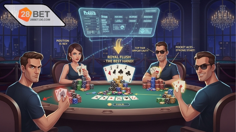 Thủ thuật chơi bài Poker Texas hiệu quả cho khả năng đọc bài 1 Thủ thuật chơi bài Poker Texas hiệu quả cho khả năng đọc bài